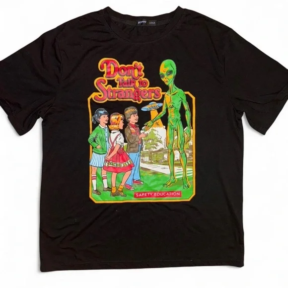 ROMWE Black and Green Short Sleeve Tees with Vibrant Graphics - Picture 1 of 2